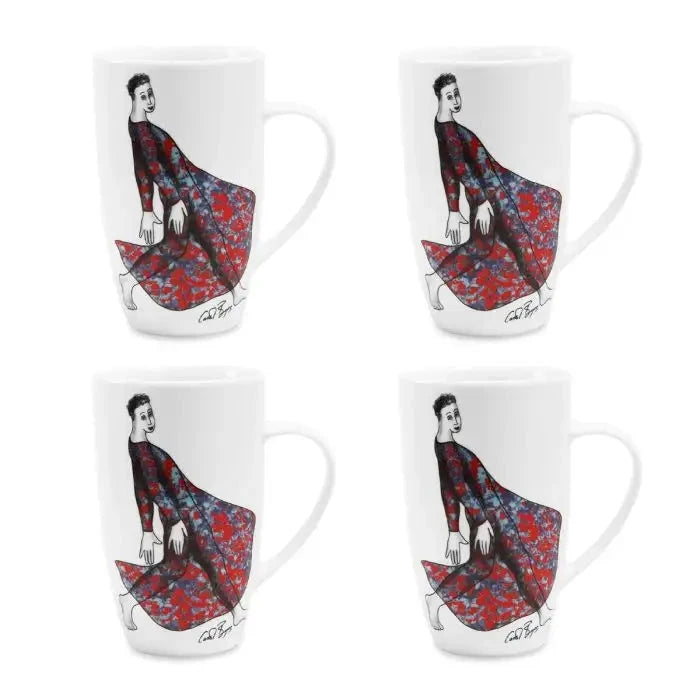 Carefree MUG SET OF 4 Carrr