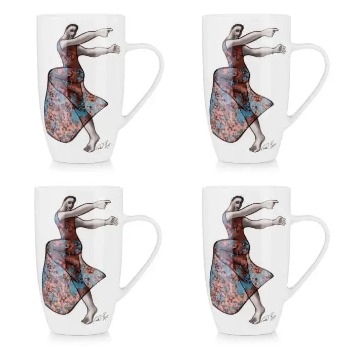 Free Flowing MUG SET OF 4 Carrr