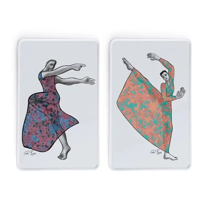 Dancer PLATTER RECTANGLE SET OF 2 Carrr