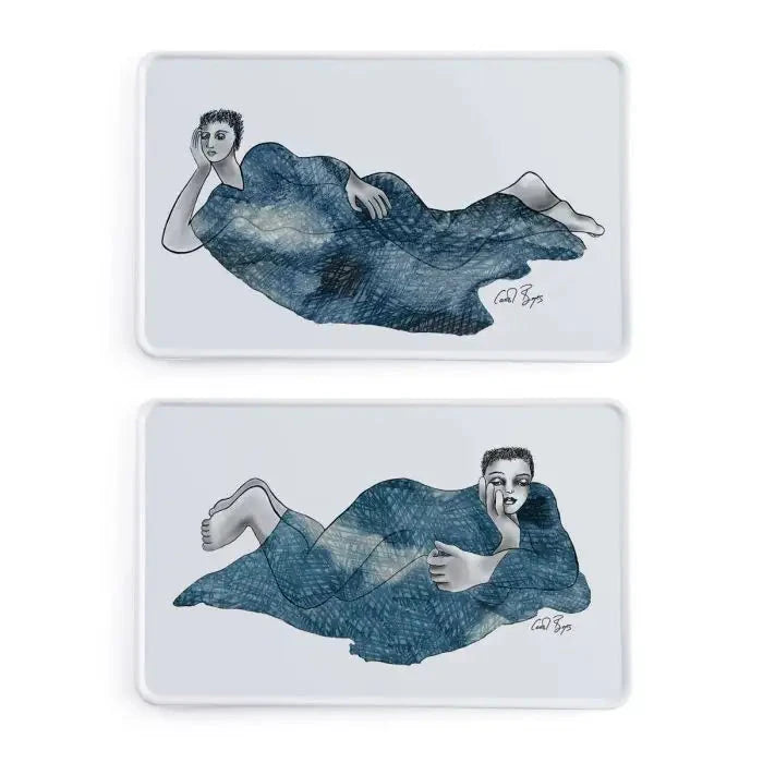 Indigo Girls PLATTER RECTANGLE SET OF 2 Carrr