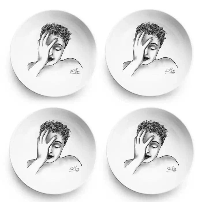 Hidden Thoughts CEREAL / SOUP BOWL SET OF 4 Carrr