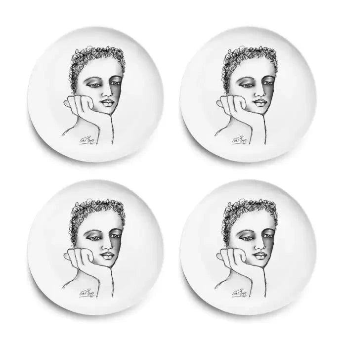 Just A Thought DINNER PLATE SET OF 4 Carrr