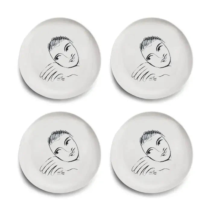 Let's Face It! DINNER PLATE SET OF 4 Carrr