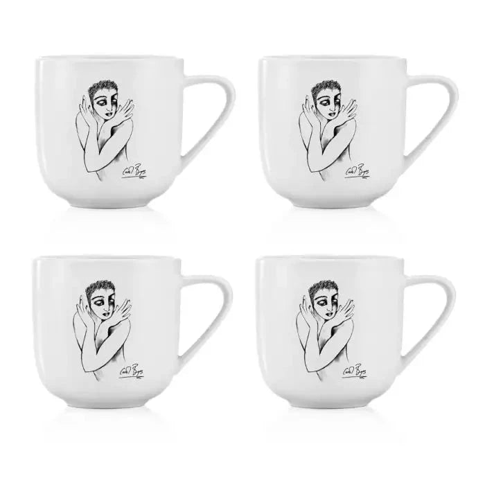 Flutter MUG SET OF 4 Carrr