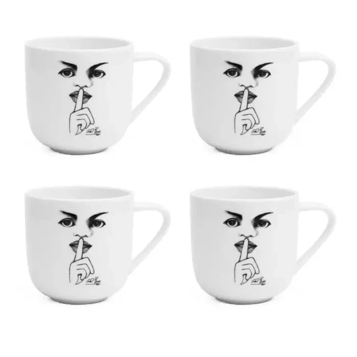 It's A Secret! MUG SET OF 4 Carrr