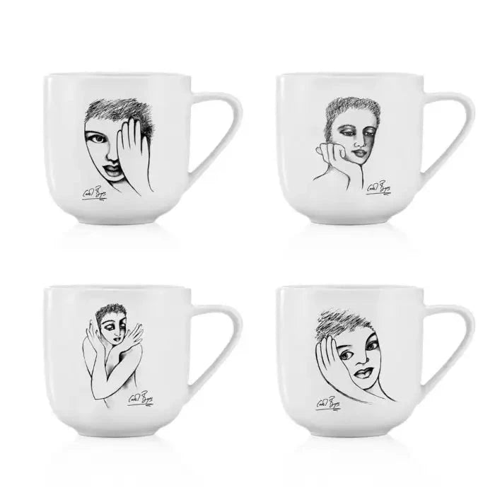 Sketchbook MUG SET OF 4 Carrr