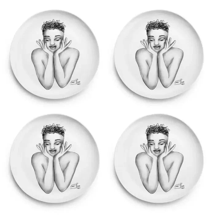 Fascinating  SIDE PLATE SET OF 4 Carrr