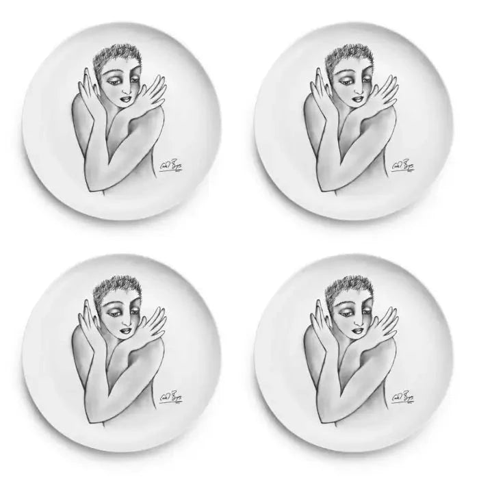 Flutter SIDE PLATE SET OF 4 Carrr