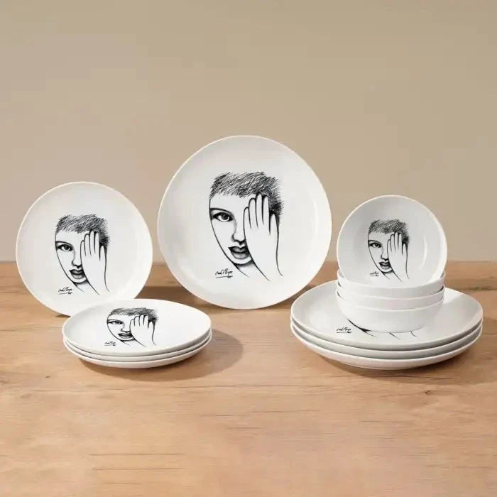 Eye For Detail DINNERWARE 12pc SET Carrr