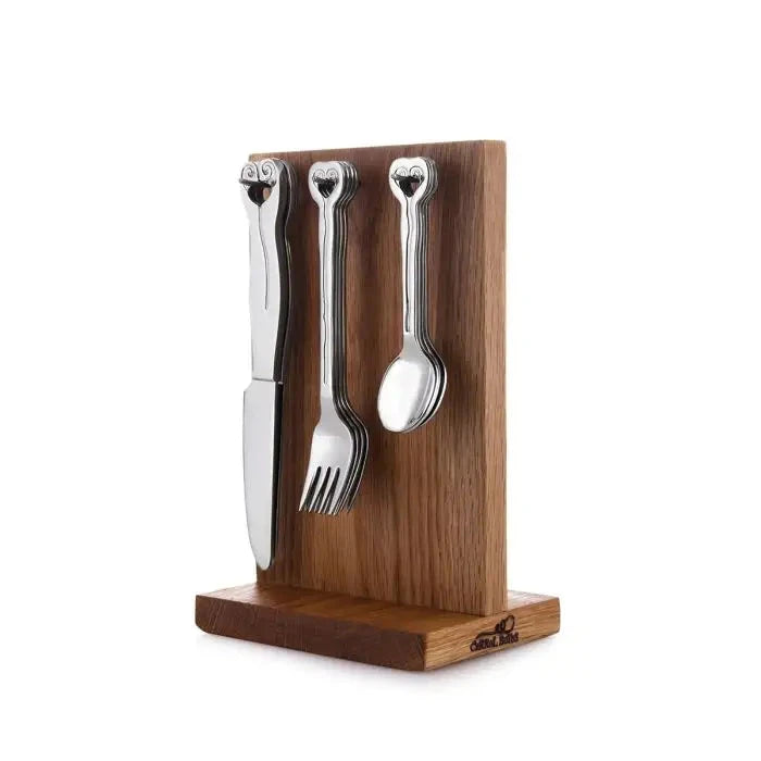 Hanging Wave CUTLERY 20pc SET AND STAND Carrr