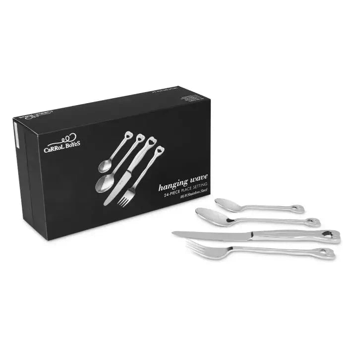 Hanging Wave CUTLERY 24pc SET Carrr