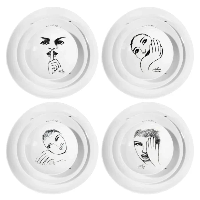 Sketchbook Mix DINNERWARE 12pc SET Carrr