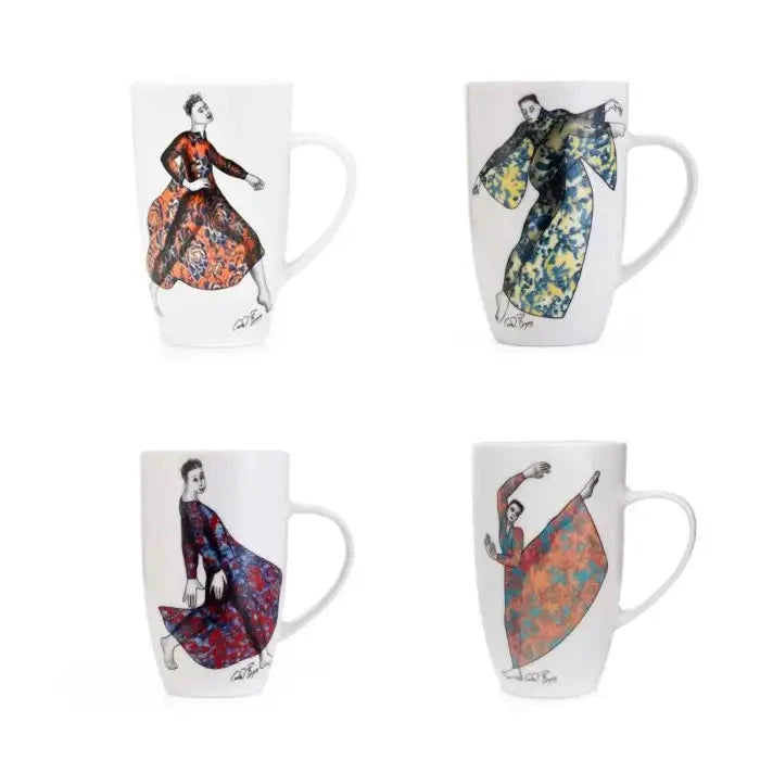 Girls Mix MUG SET OF 4 Carrr